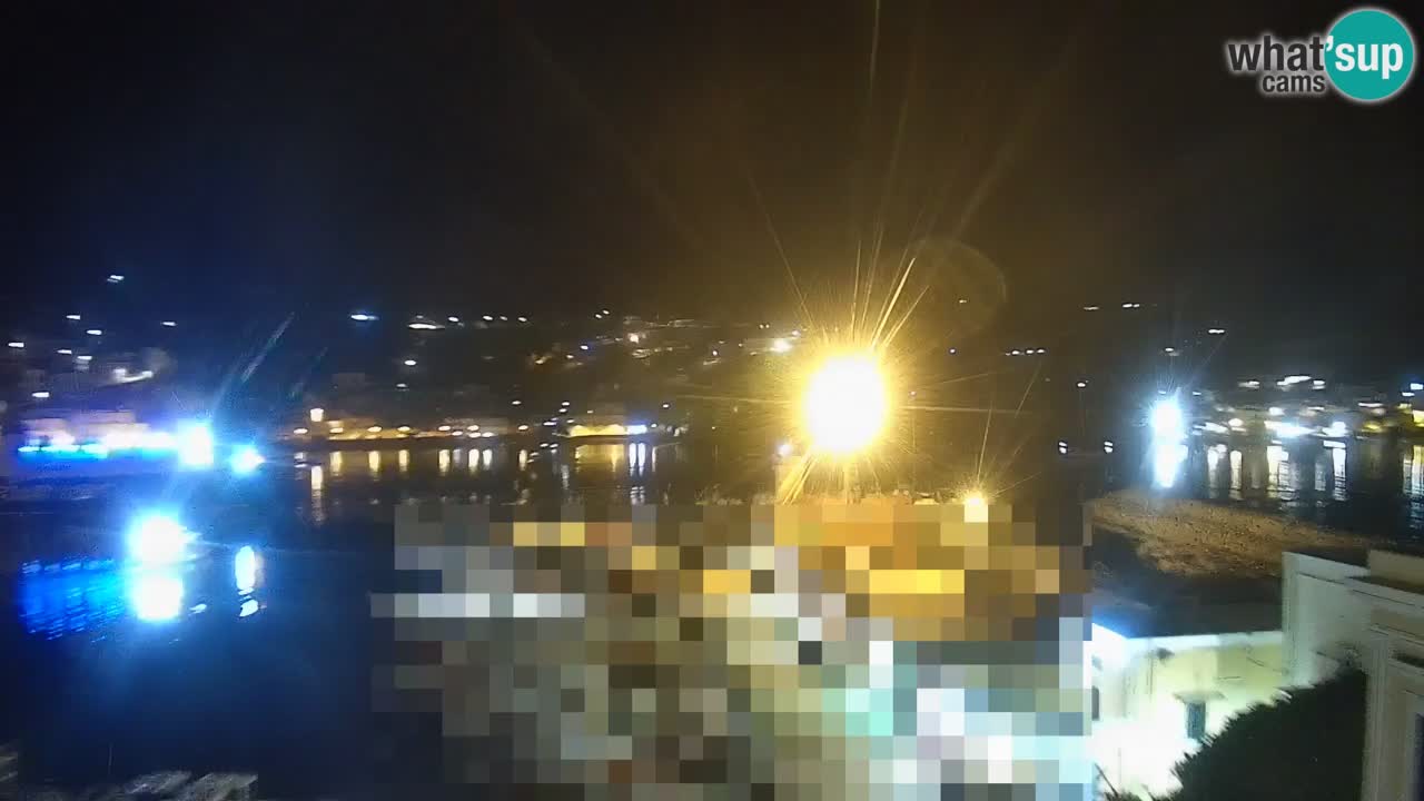 Otok Ponza kamera Pogled na pristanišče