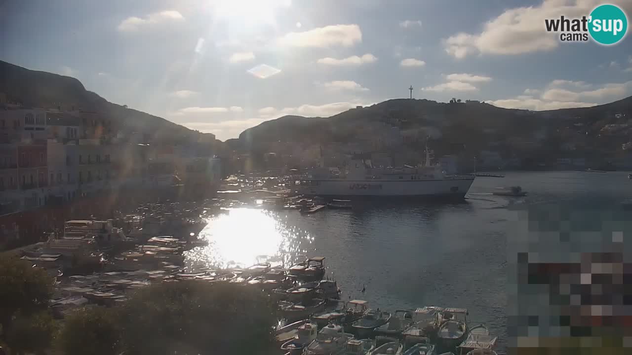 Otok Ponza kamera Pogled na pristanišče