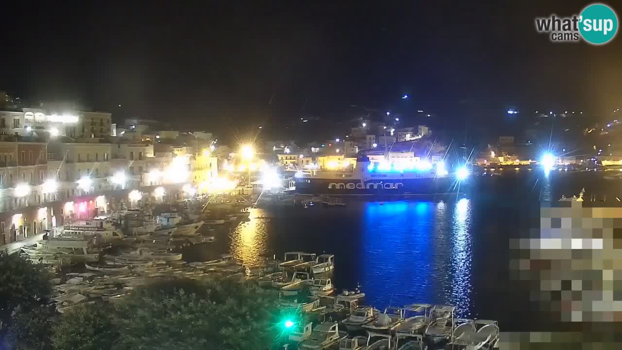 Otok Ponza kamera Pogled na pristanišče