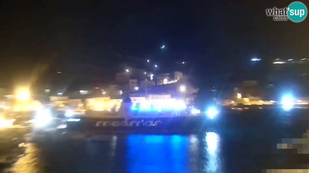 Otok Ponza kamera Pogled na pristanišče