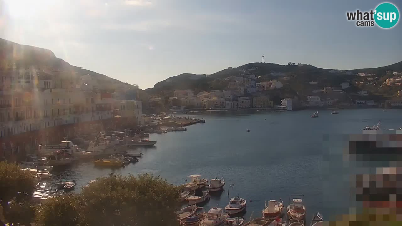 Otok Ponza kamera Pogled na pristanišče