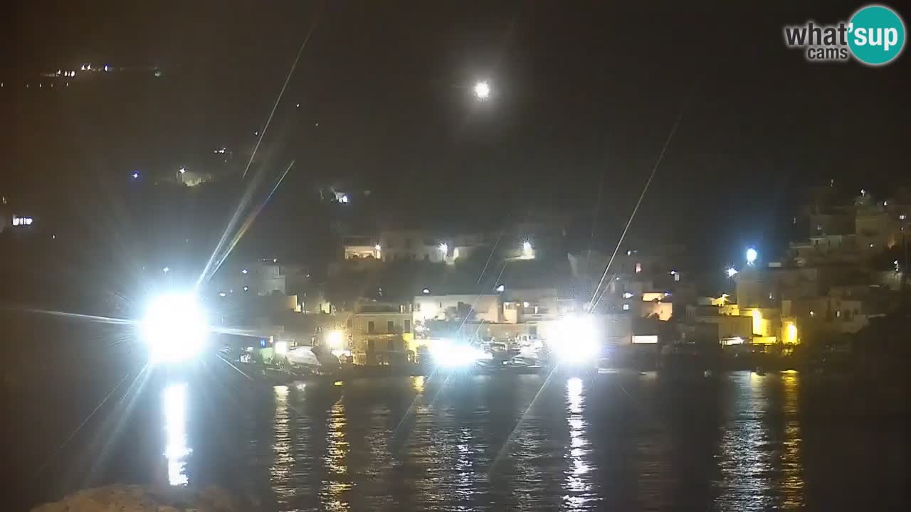 Otok Ponza kamera Pogled na pristanišče