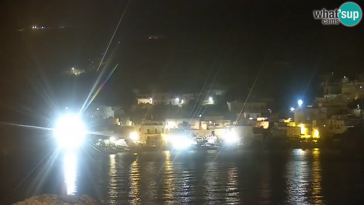 Otok Ponza kamera Pogled na pristanišče