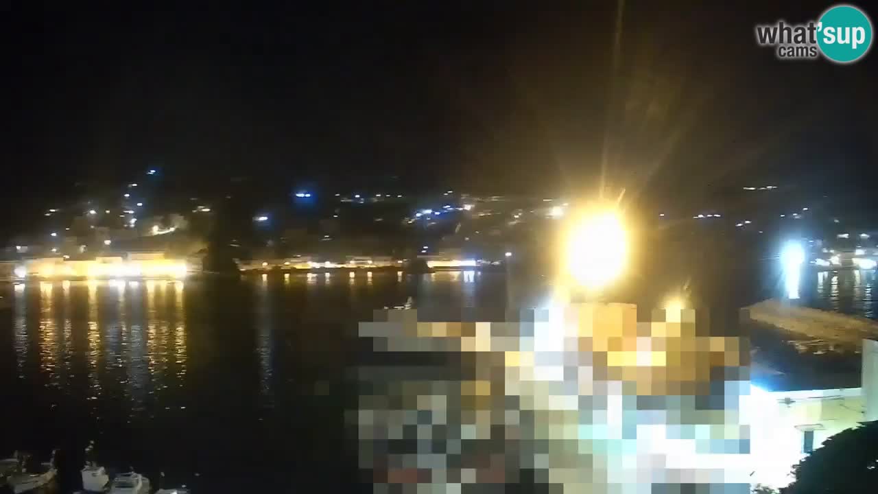 Otok Ponza kamera Pogled na pristanišče