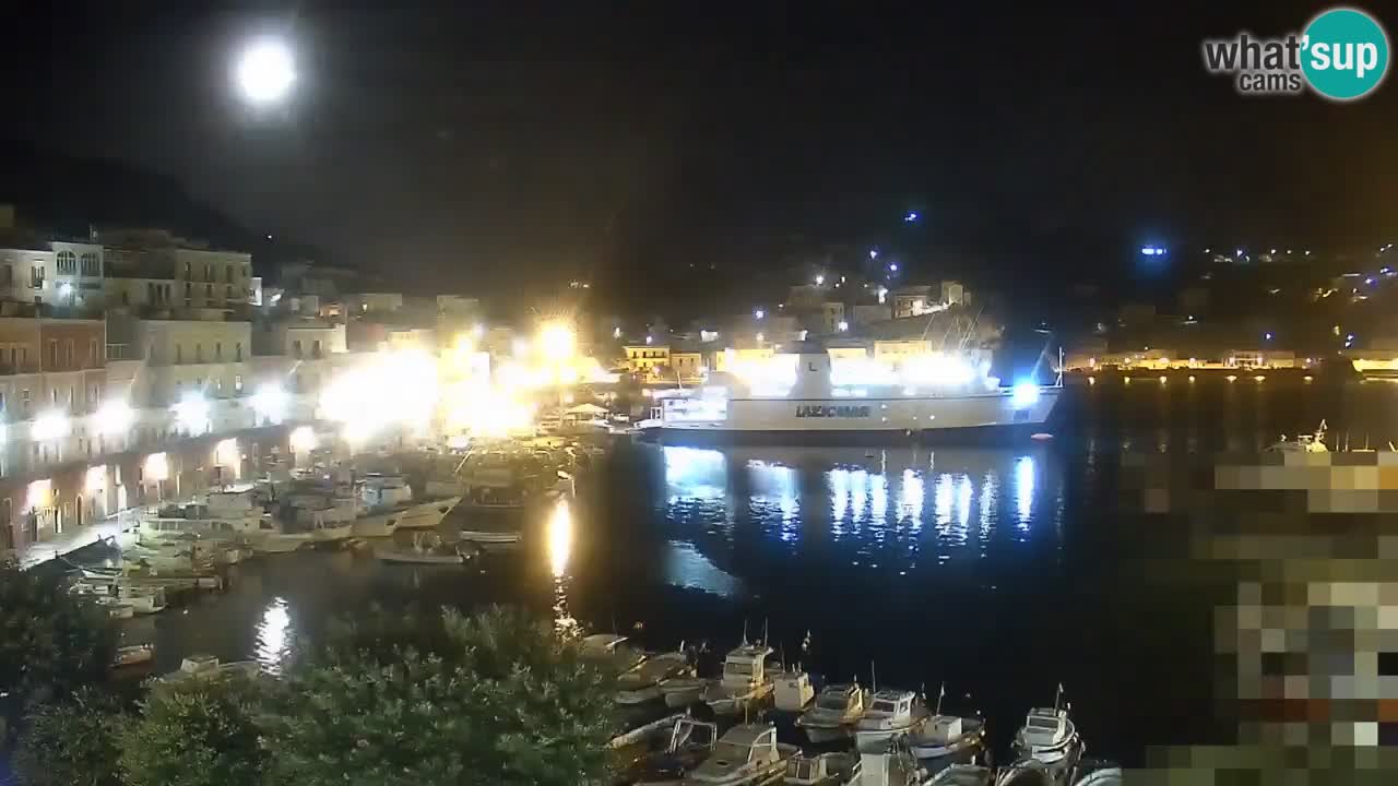 Otok Ponza kamera Pogled na pristanišče