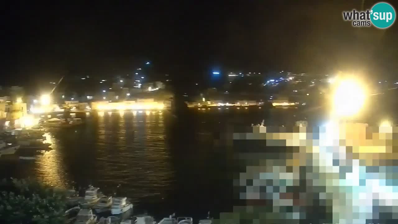 Otok Ponza kamera Pogled na pristanišče