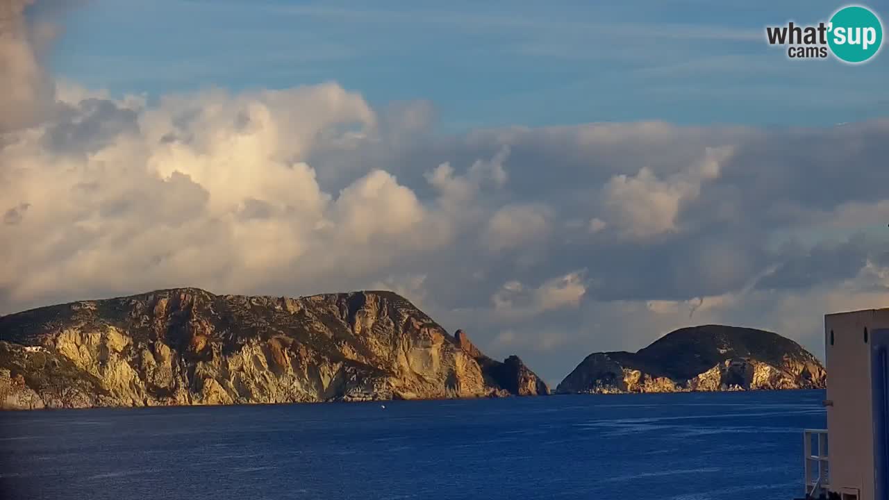 Otok Ponza kamera Pogled na pristanišče