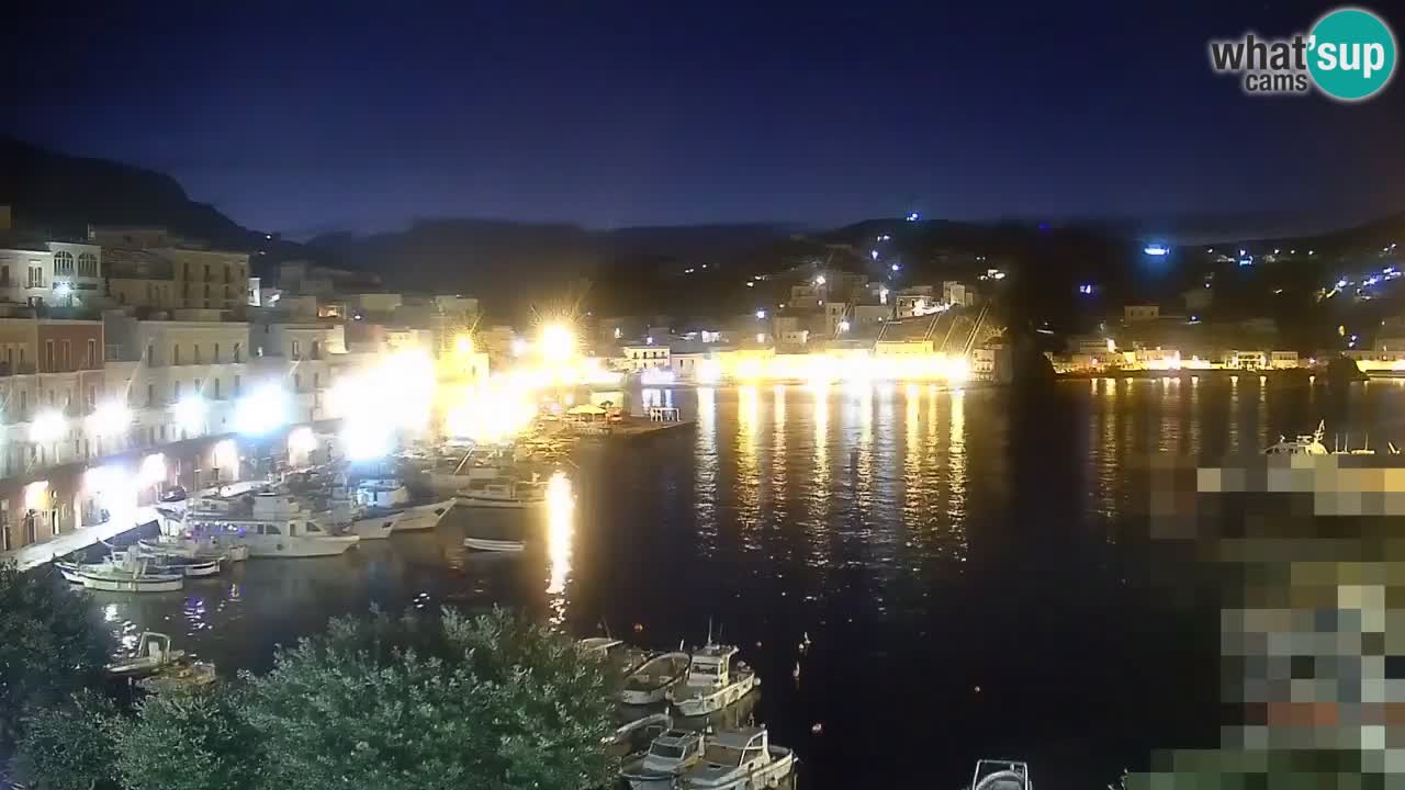 Otok Ponza kamera Pogled na pristanišče