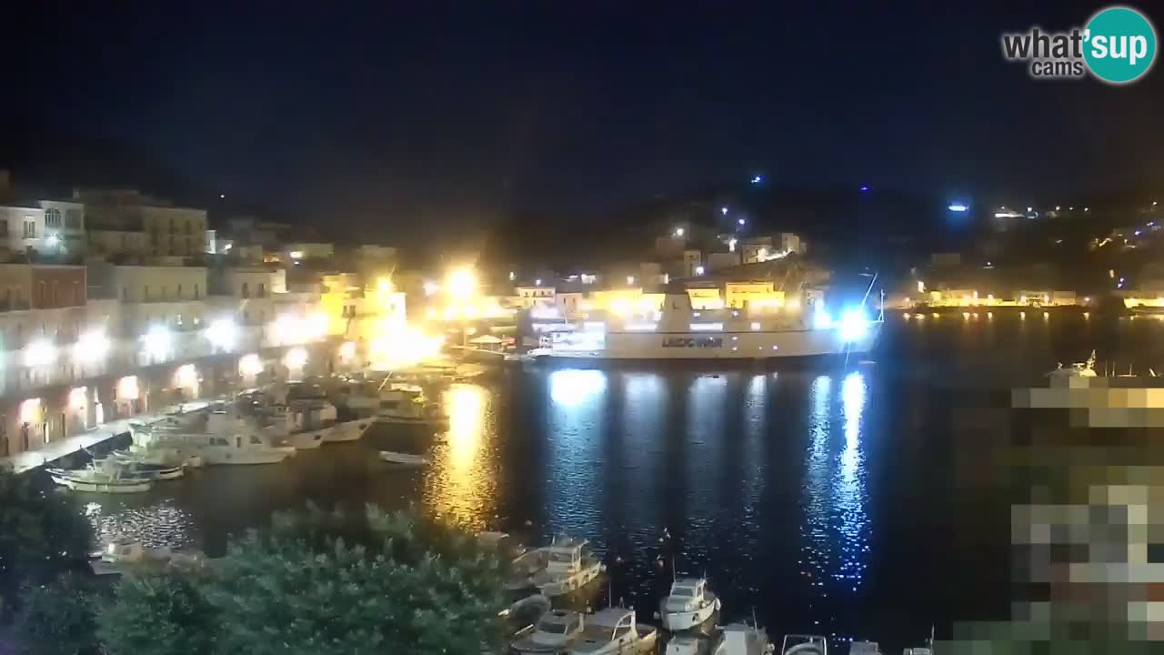 Otok Ponza kamera Pogled na pristanišče