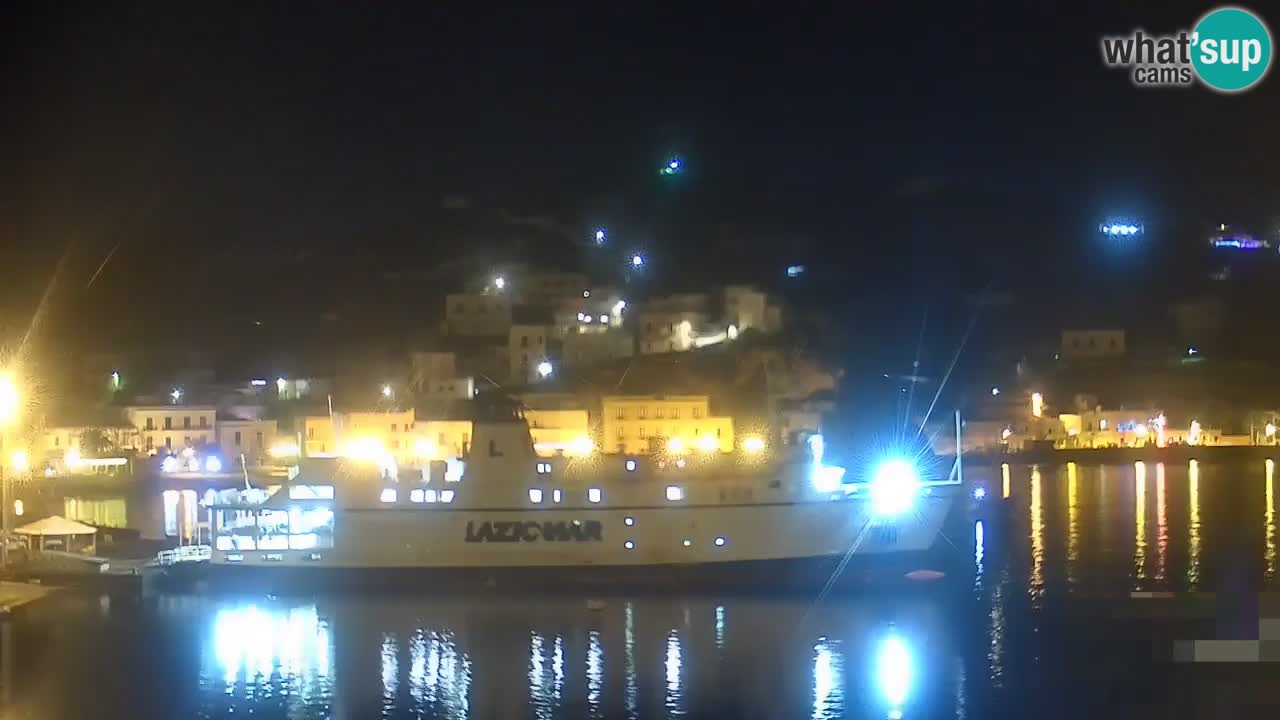 Otok Ponza kamera Pogled na pristanišče