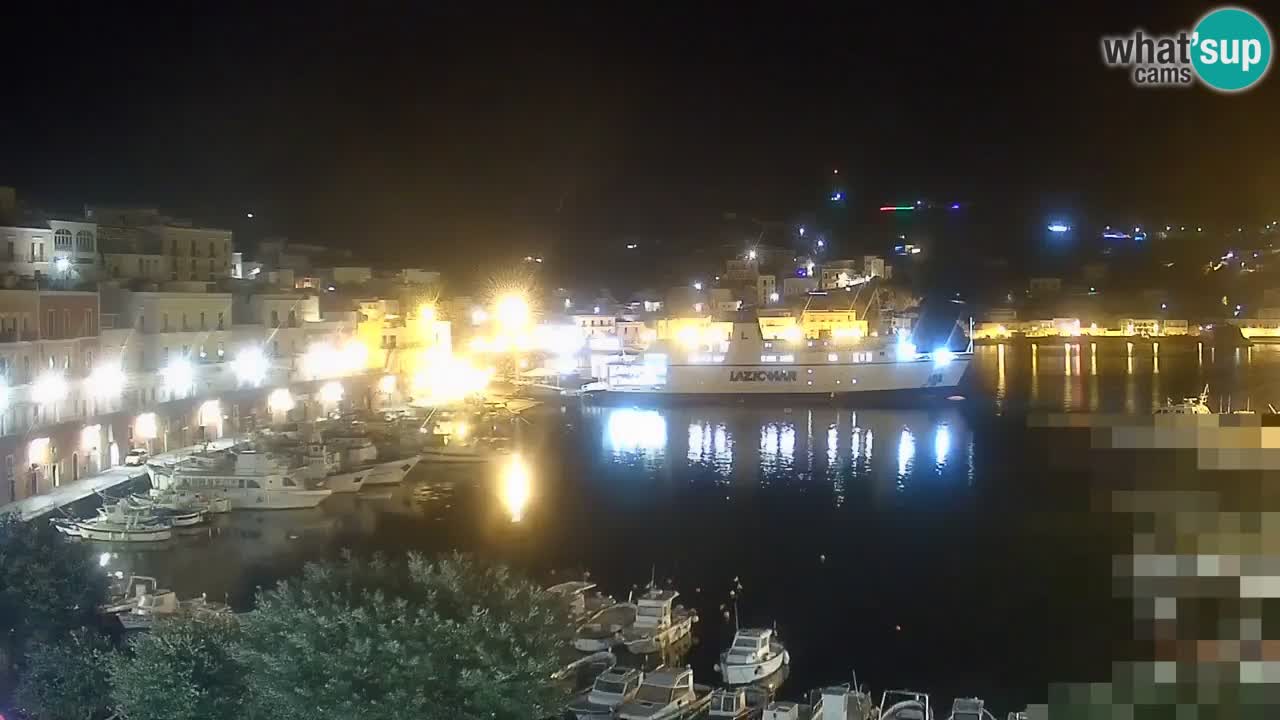 Otok Ponza kamera Pogled na pristanišče
