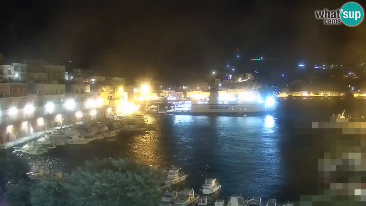 Otok Ponza kamera Pogled na pristanišče