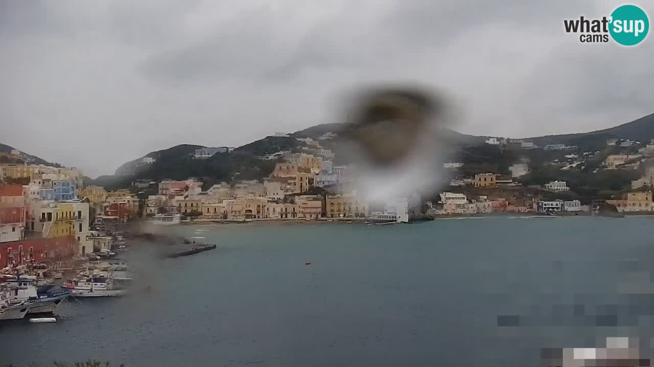 Otok Ponza kamera Pogled na pristanišče