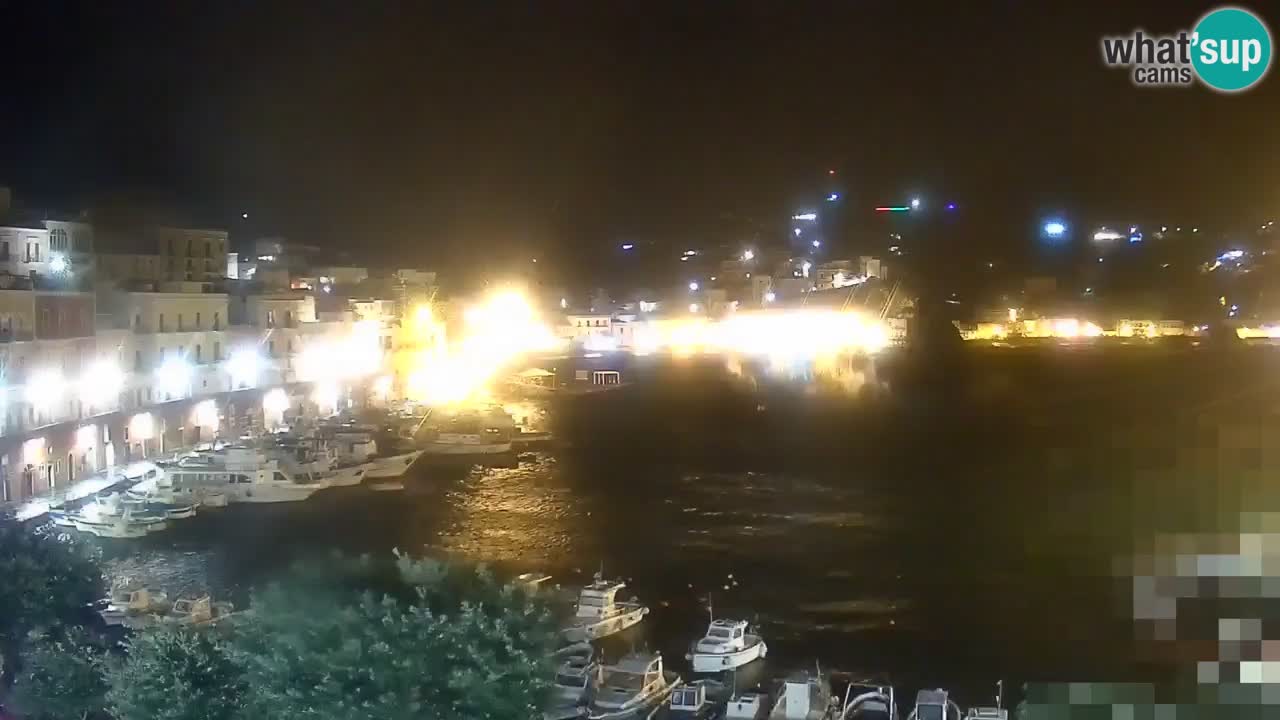 Otok Ponza kamera Pogled na pristanišče