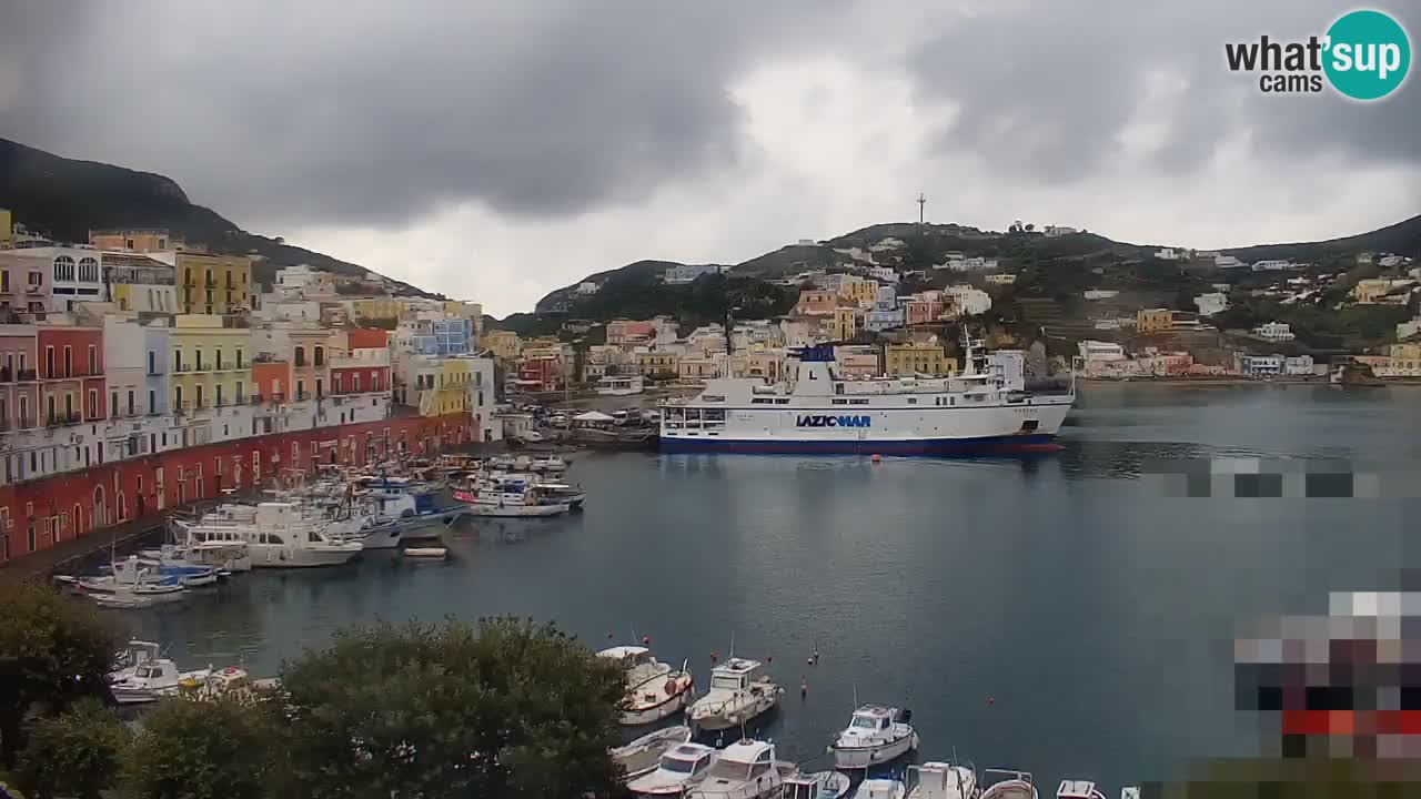 Otok Ponza kamera Pogled na pristanišče