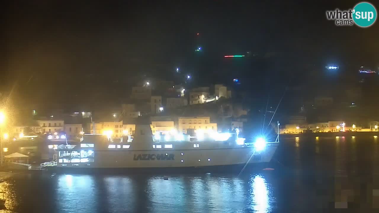 Otok Ponza kamera Pogled na pristanišče