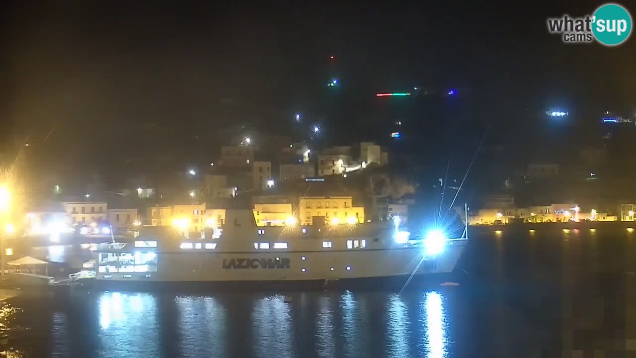 Otok Ponza kamera Pogled na pristanišče