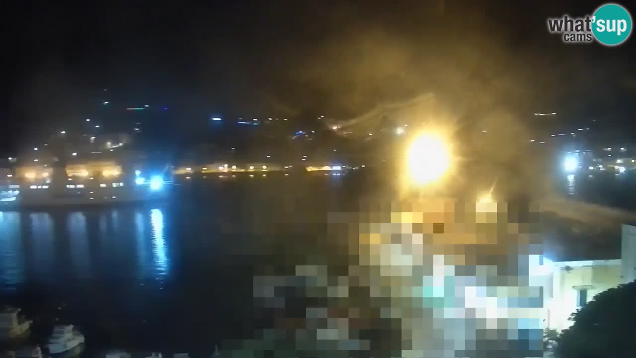 Otok Ponza kamera Pogled na pristanišče