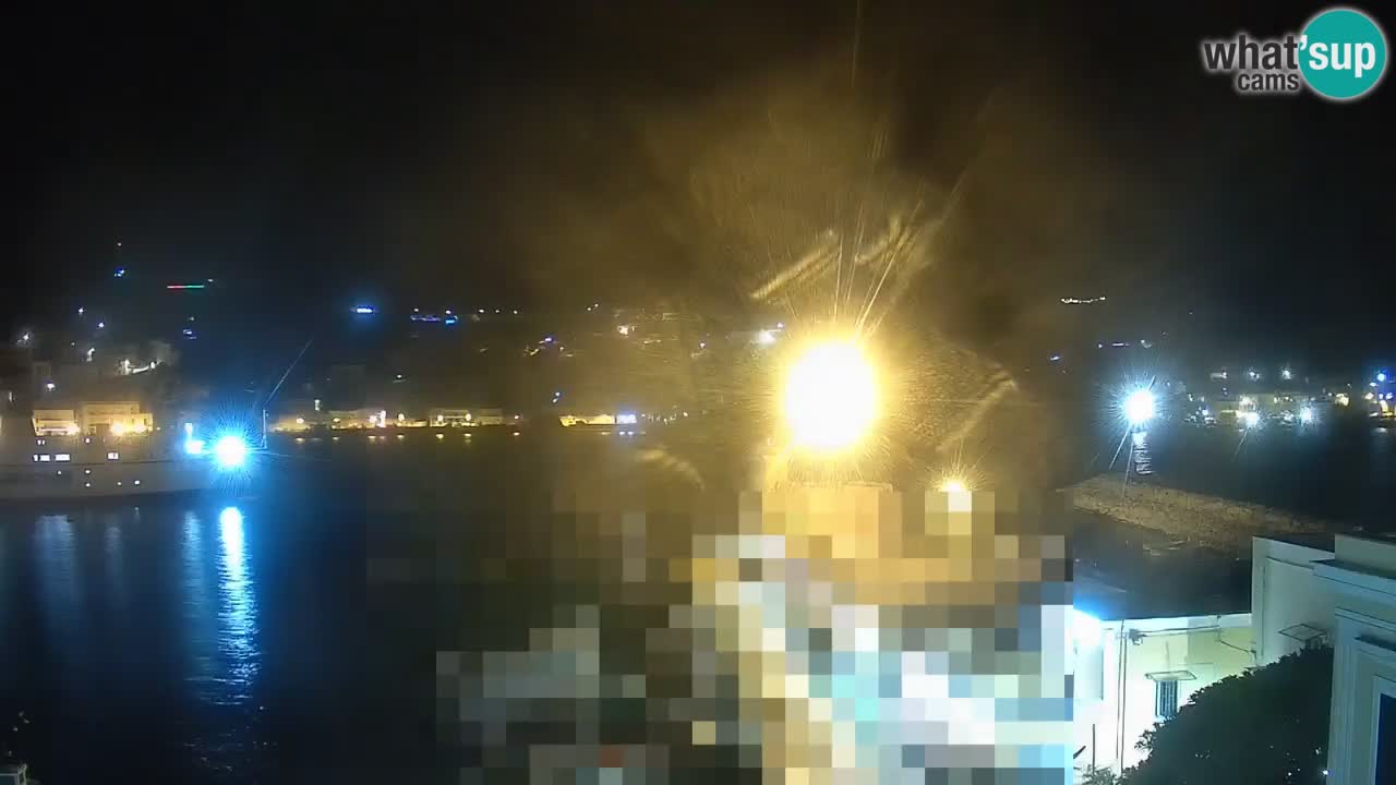 Otok Ponza kamera Pogled na pristanišče