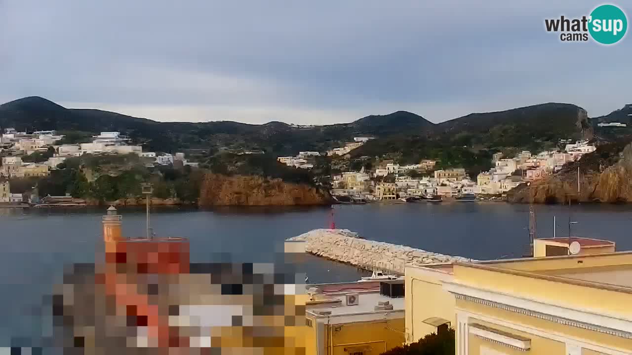 Otok Ponza kamera Pogled na pristanišče