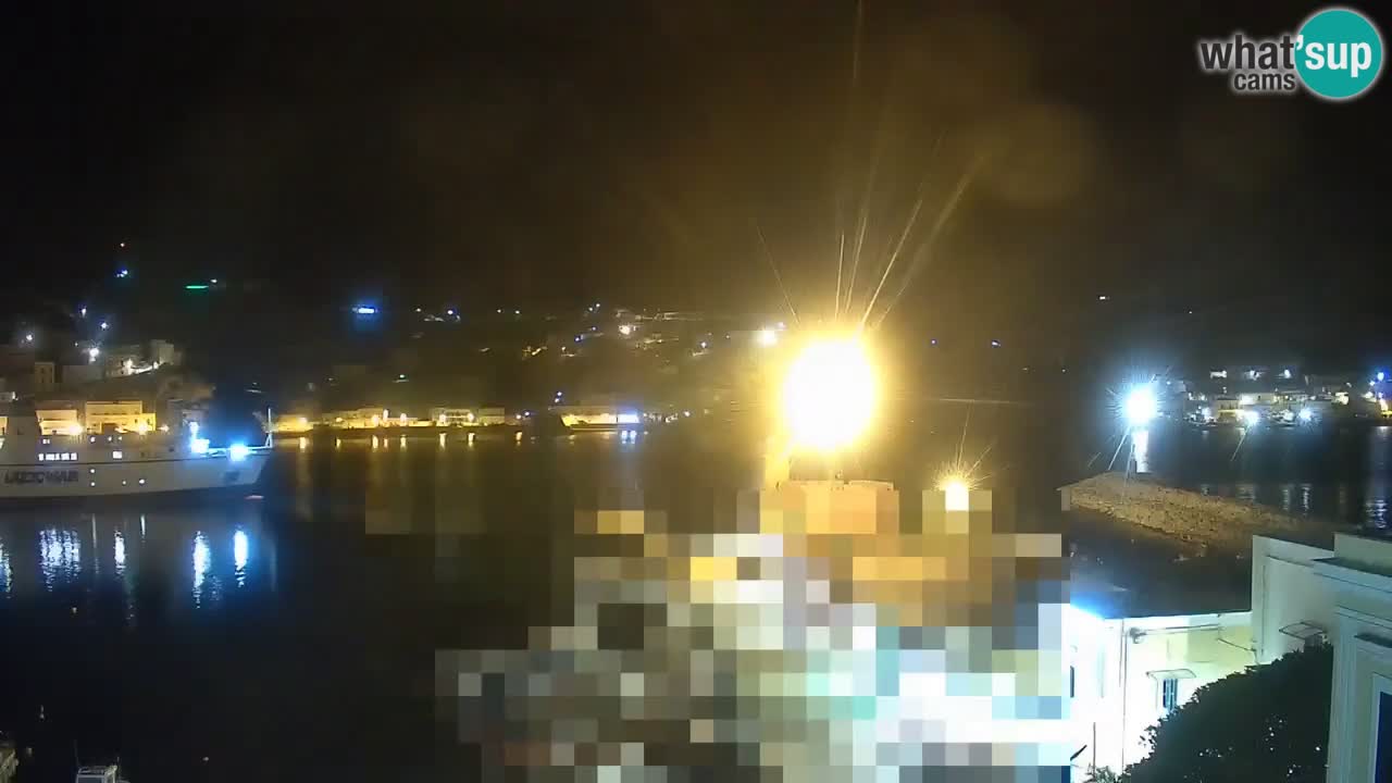 Otok Ponza kamera Pogled na pristanišče