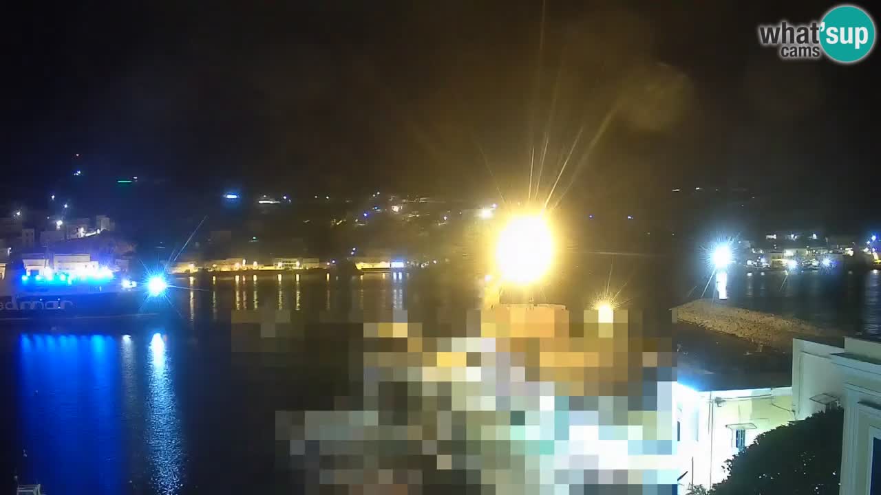 Otok Ponza kamera Pogled na pristanišče