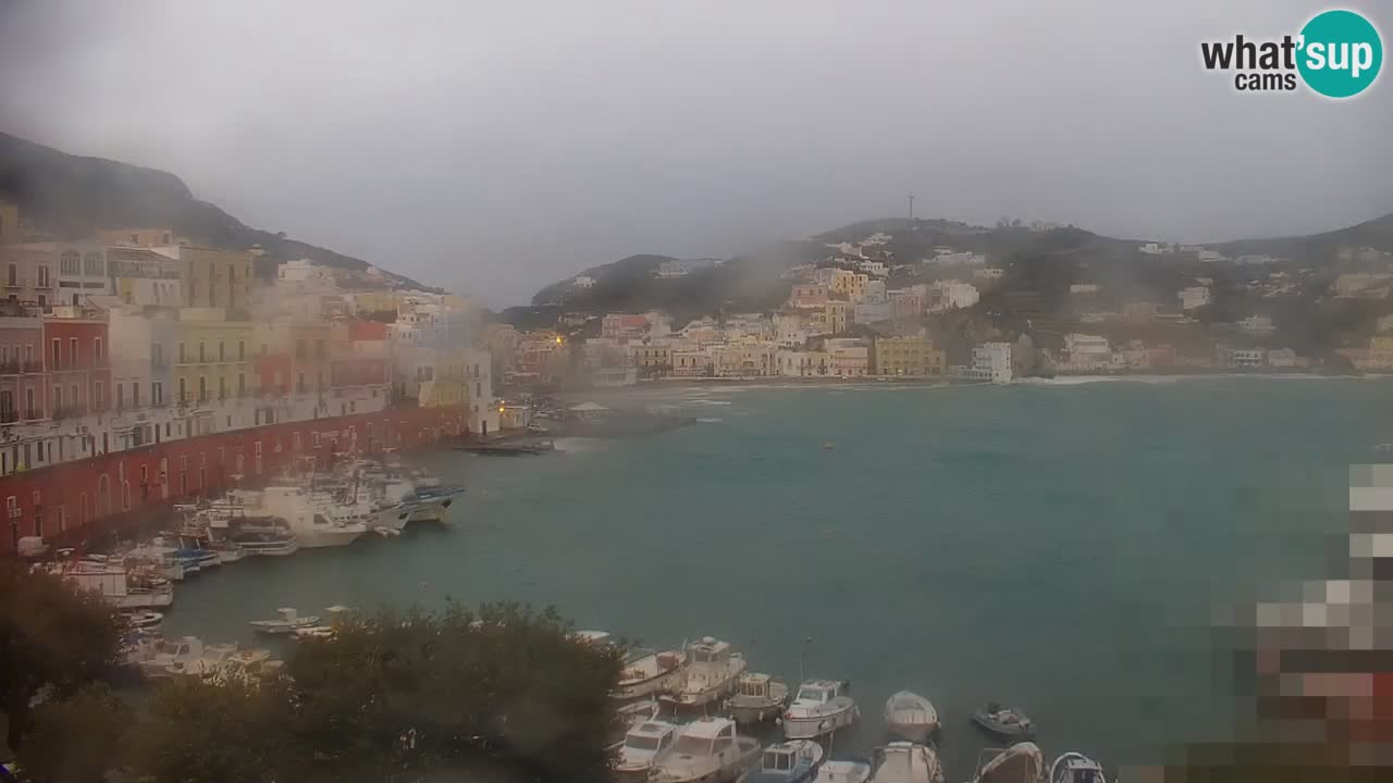 Otok Ponza kamera Pogled na pristanišče