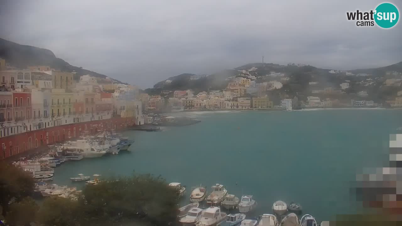 Otok Ponza kamera Pogled na pristanišče