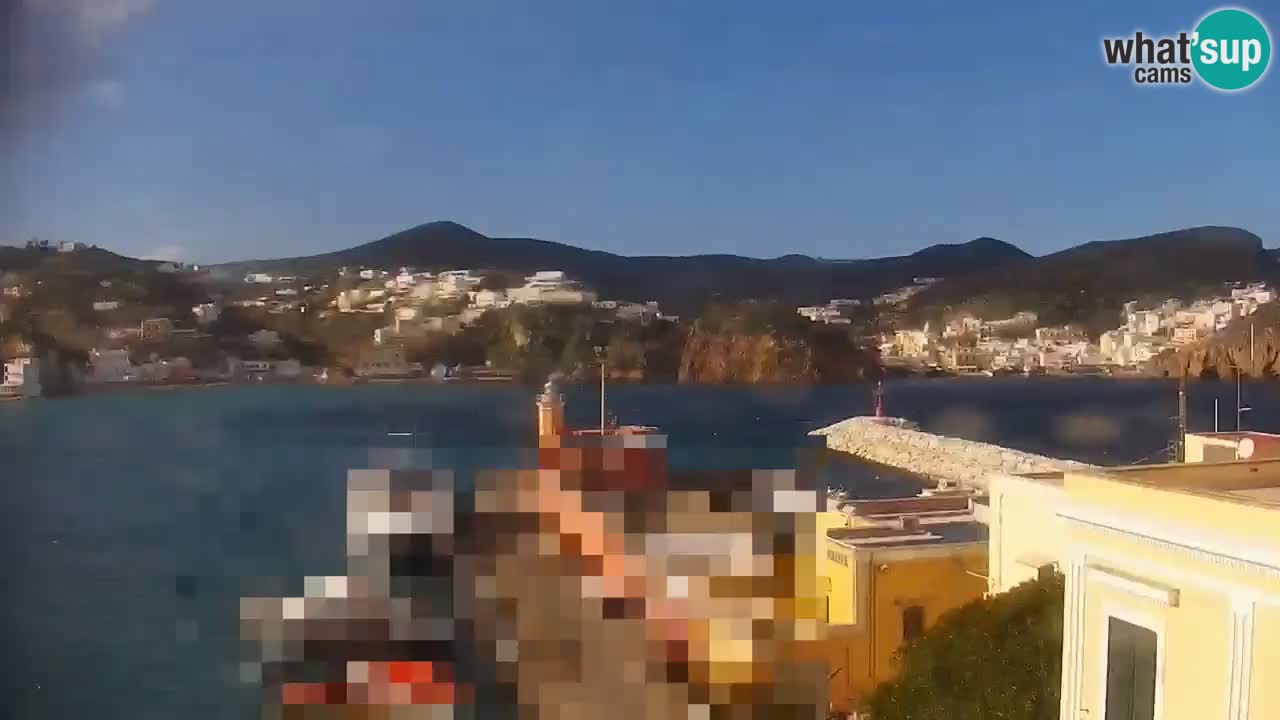 Otok Ponza kamera Pogled na pristanišče
