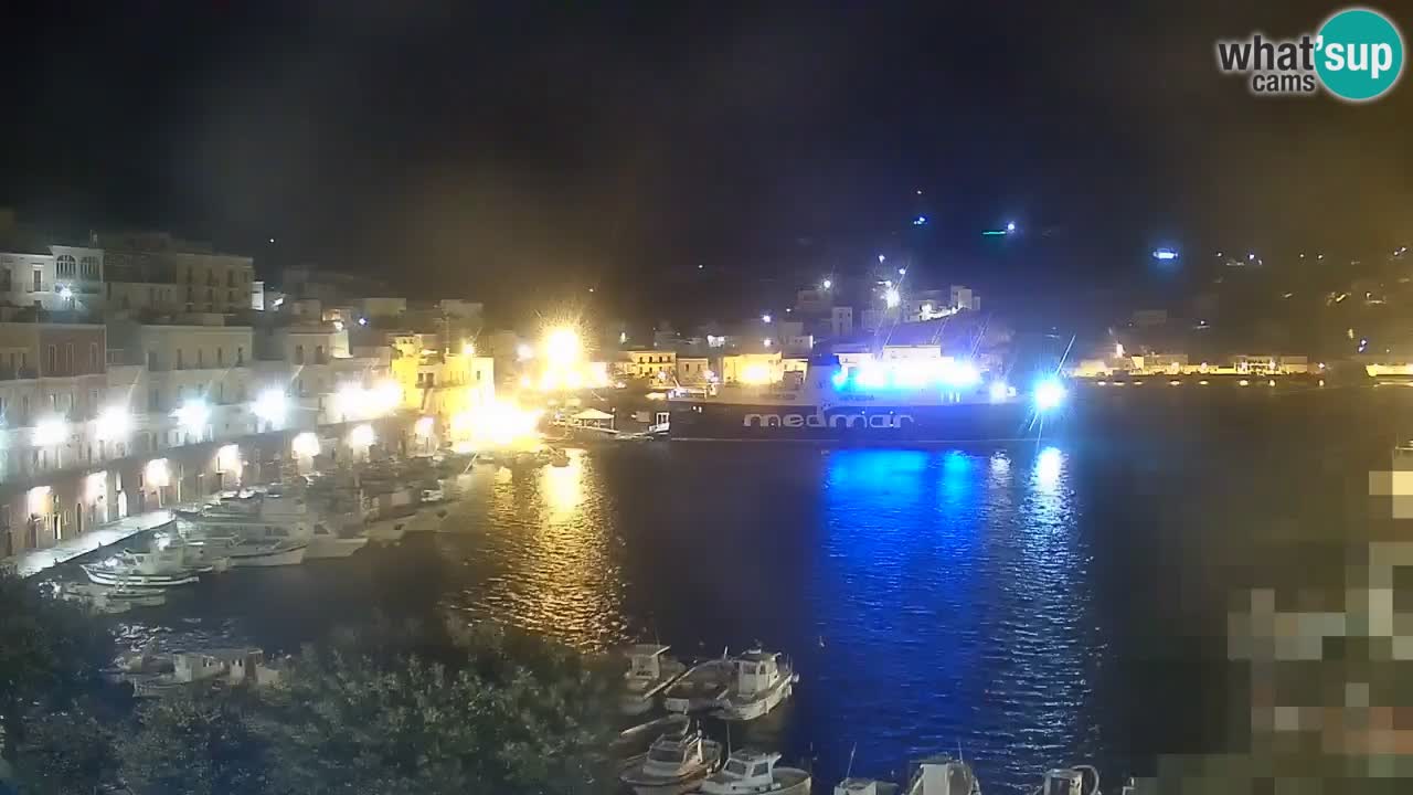 Otok Ponza kamera Pogled na pristanišče