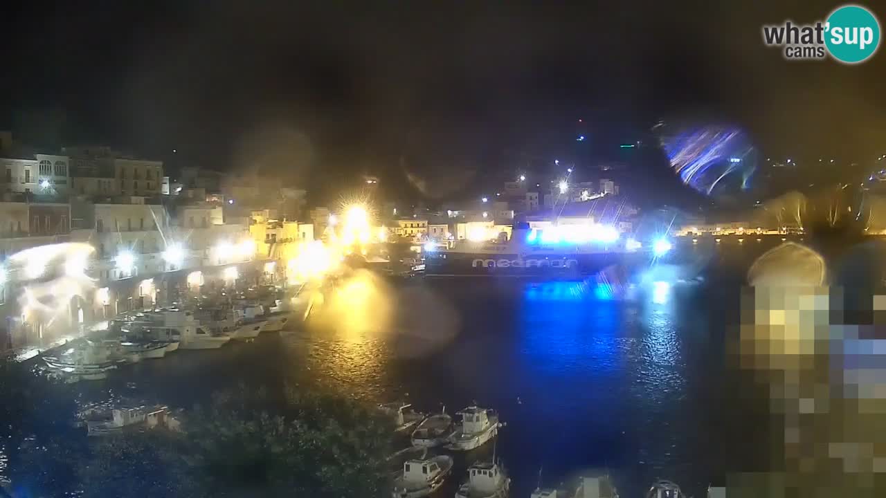 Otok Ponza kamera Pogled na pristanišče