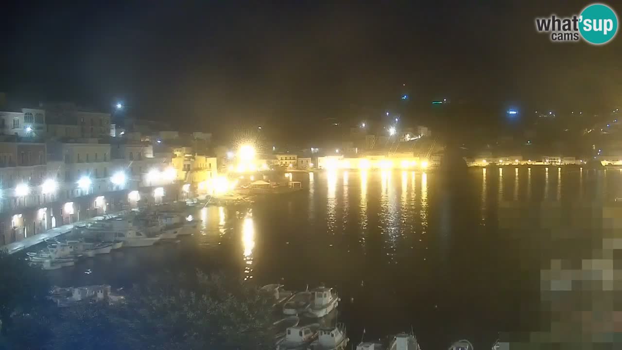 Otok Ponza kamera Pogled na pristanišče