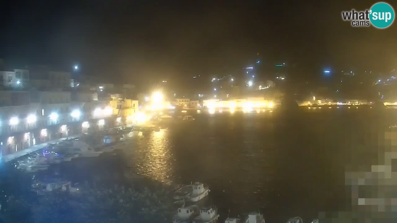 Otok Ponza kamera Pogled na pristanišče