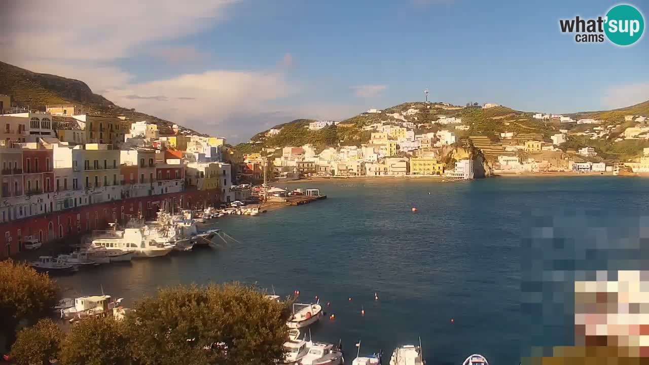 Otok Ponza kamera Pogled na pristanišče