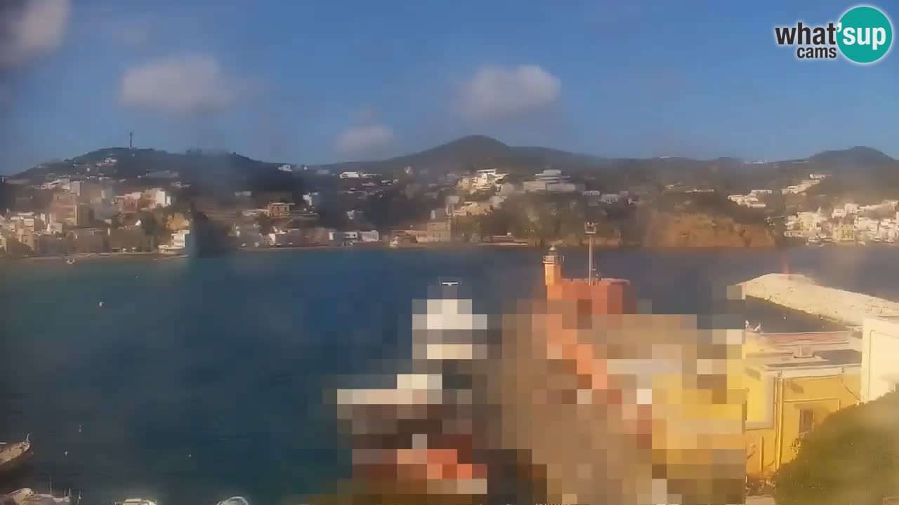 Otok Ponza kamera Pogled na pristanišče
