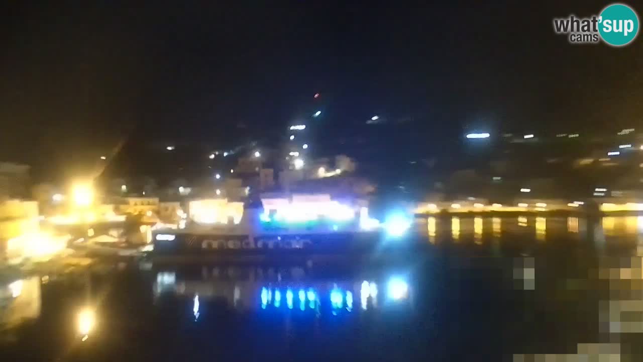 Otok Ponza kamera Pogled na pristanišče