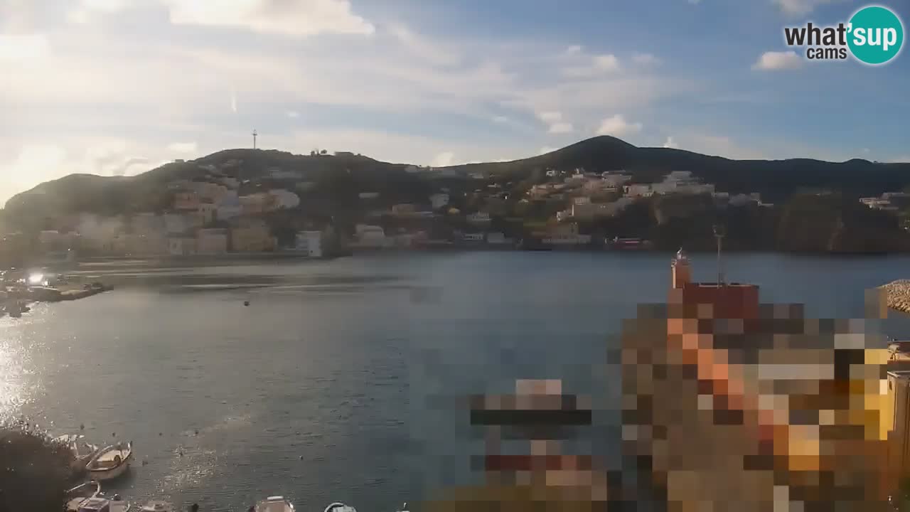 Otok Ponza kamera Pogled na pristanišče