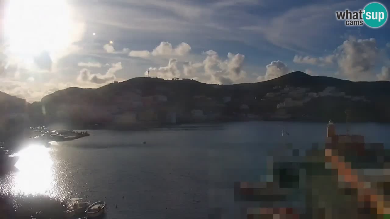 Otok Ponza kamera Pogled na pristanišče
