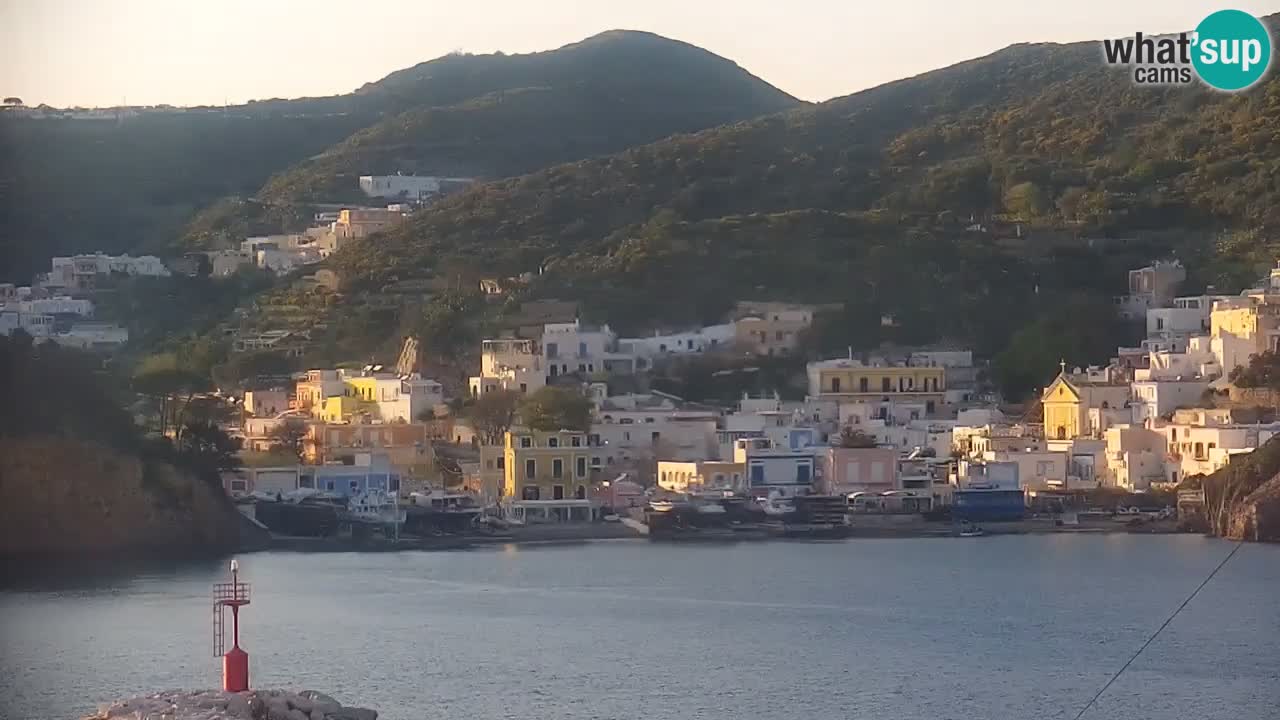 Otok Ponza kamera Pogled na pristanišče
