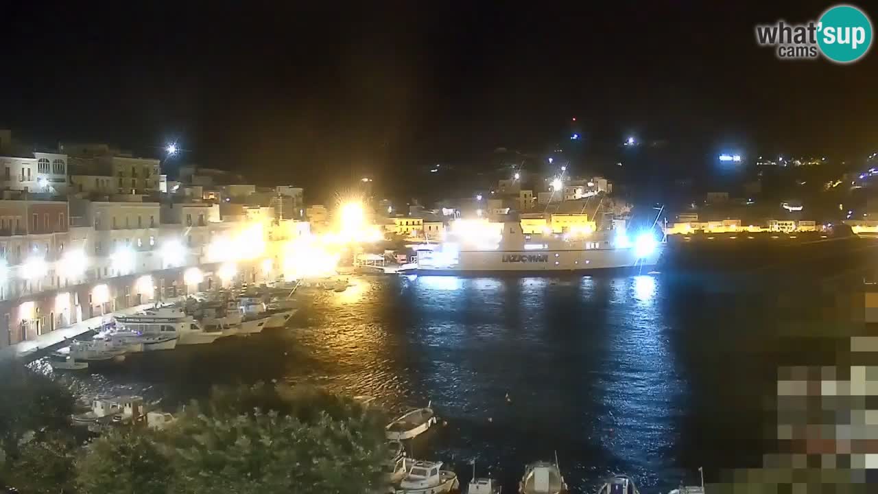 Otok Ponza kamera Pogled na pristanišče