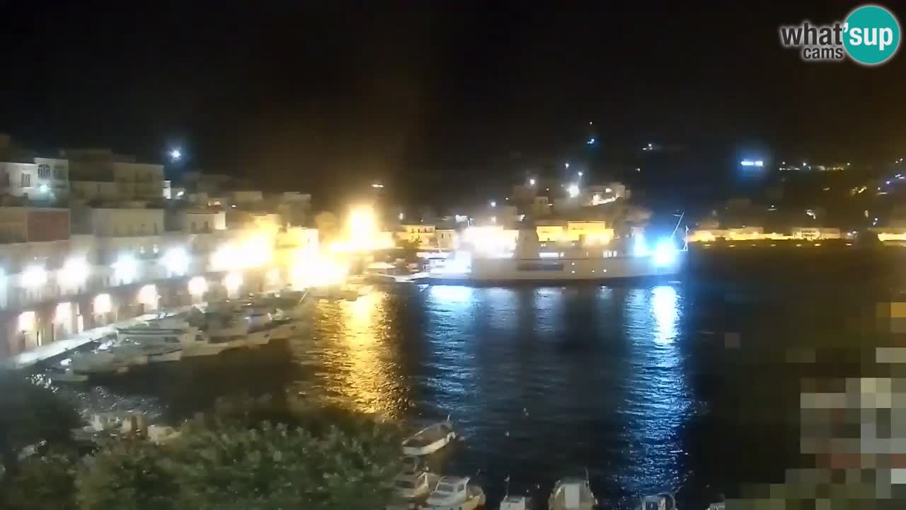 Otok Ponza kamera Pogled na pristanišče