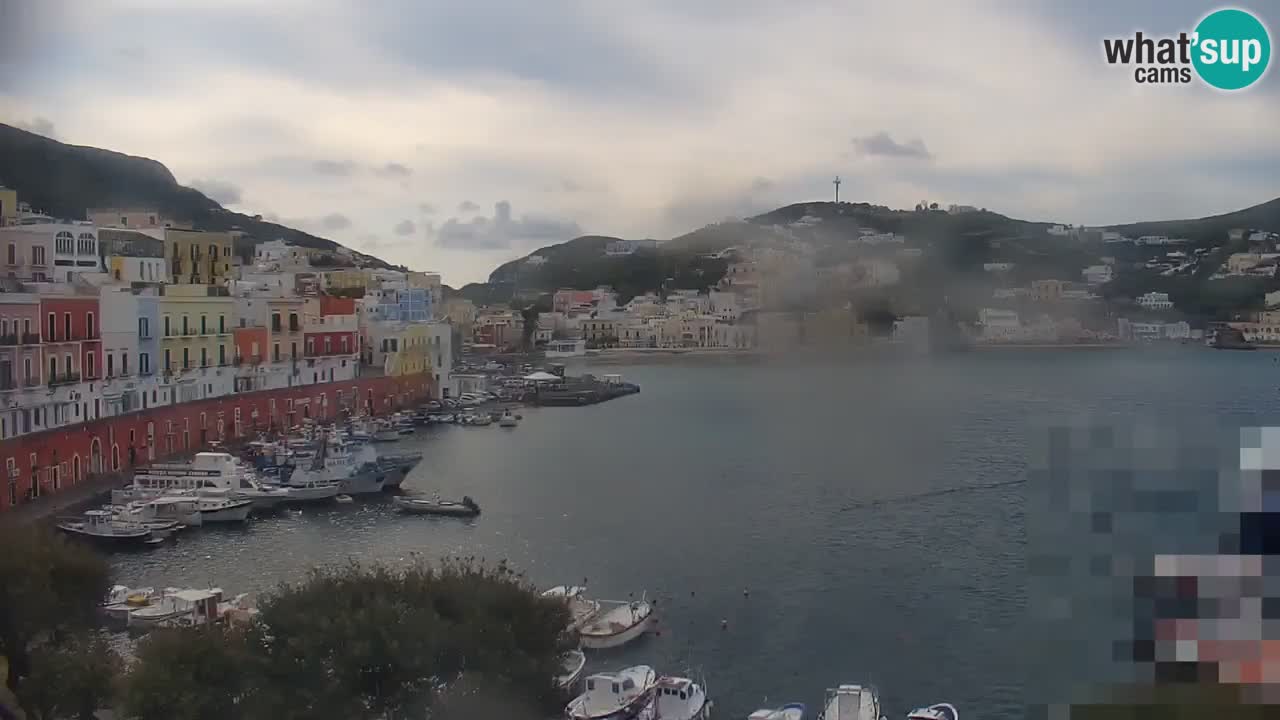 Otok Ponza kamera Pogled na pristanišče
