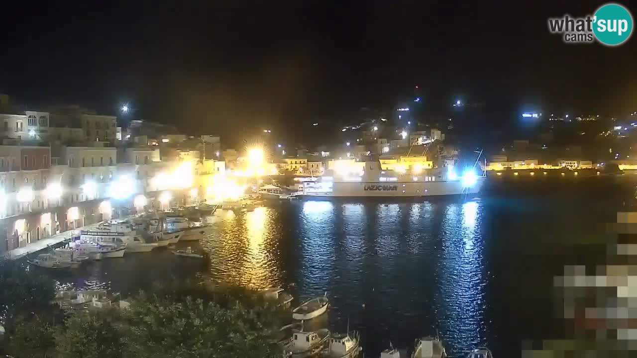 Otok Ponza kamera Pogled na pristanišče