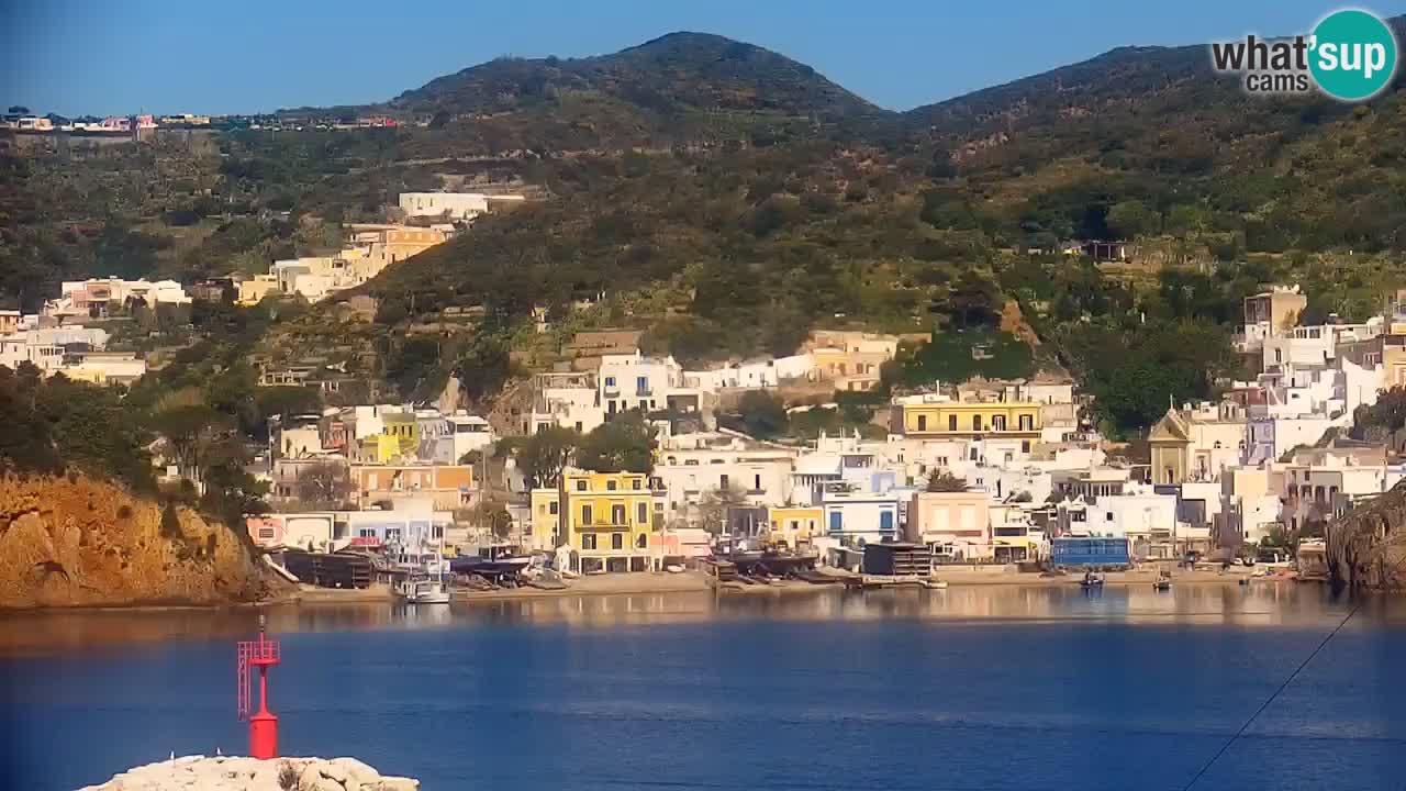 Otok Ponza kamera Pogled na pristanišče