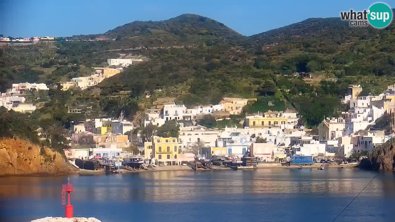 Otok Ponza kamera Pogled na pristanišče