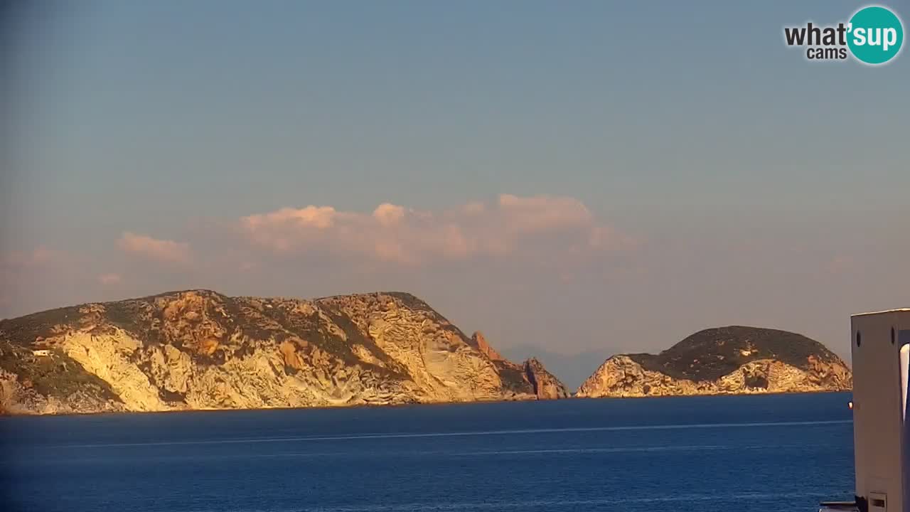 Otok Ponza kamera Pogled na pristanišče