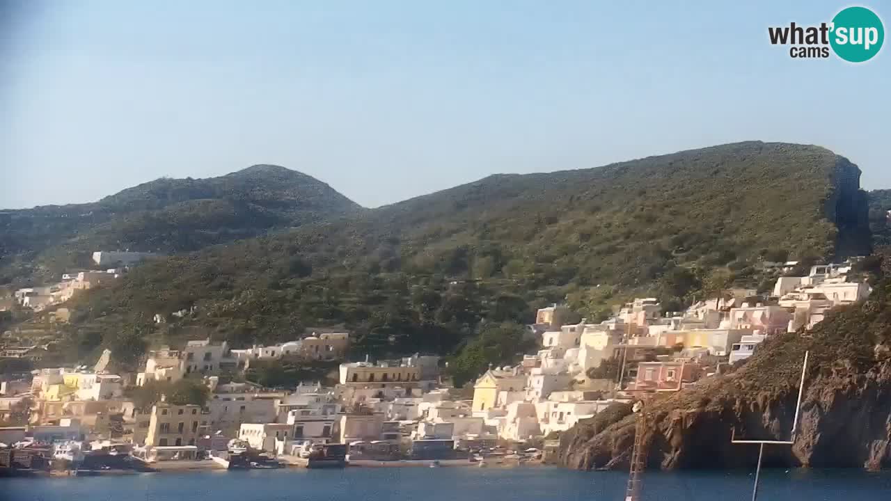 Otok Ponza kamera Pogled na pristanišče
