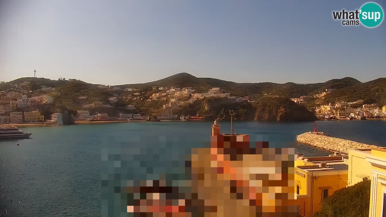 Otok Ponza kamera Pogled na pristanišče