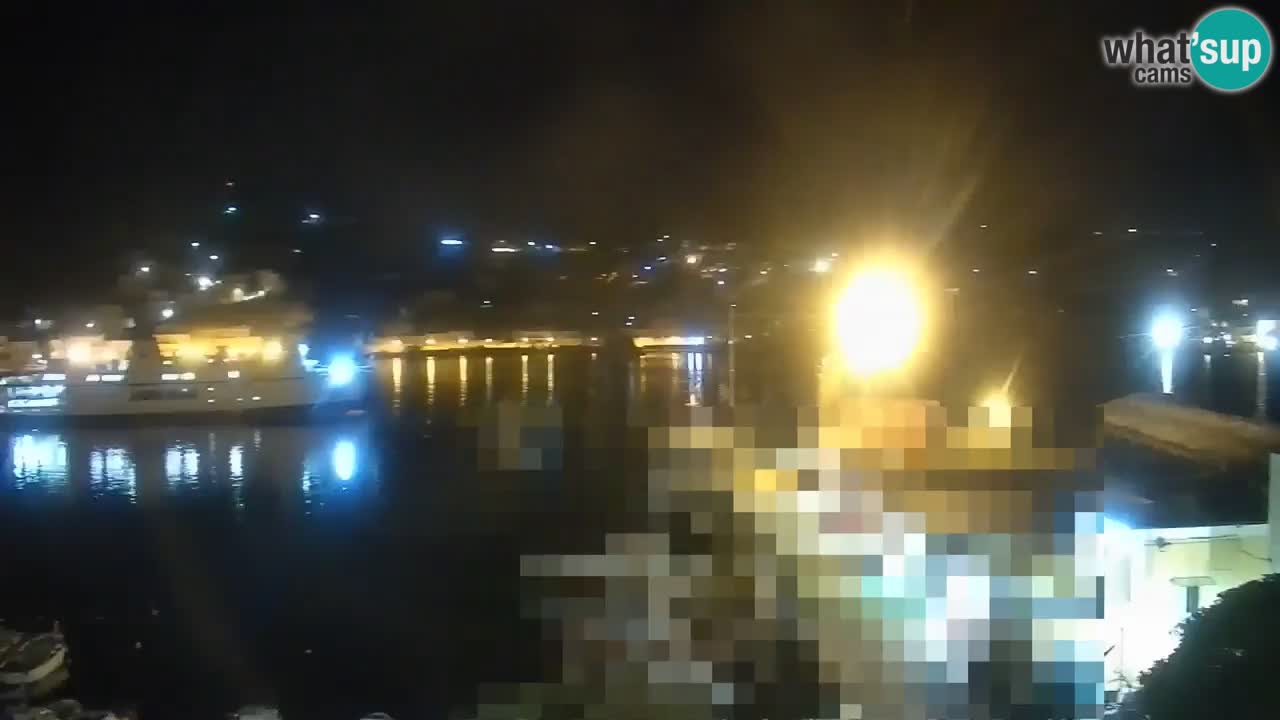 Otok Ponza kamera Pogled na pristanišče