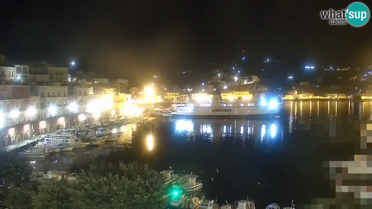 Otok Ponza kamera Pogled na pristanišče